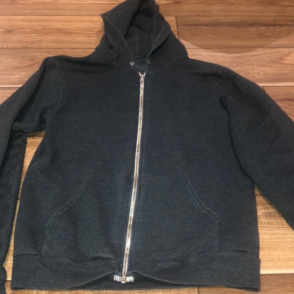 Grey zip up jacket